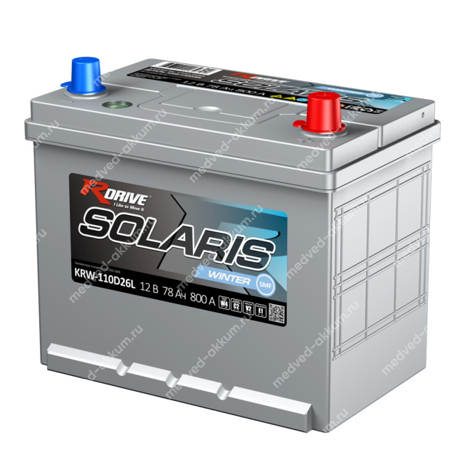 RDrive Solaris Winter 78 Ач обр. KRW-110D26L