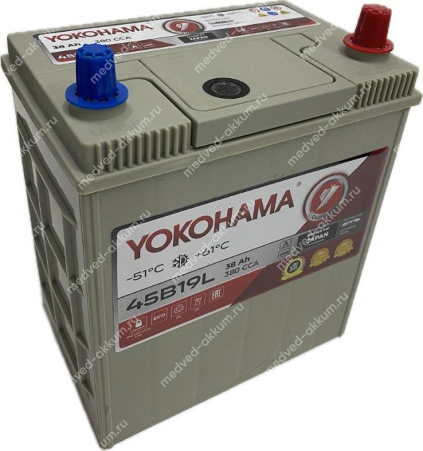 Yokohama 38 Ач обр. 45B19L