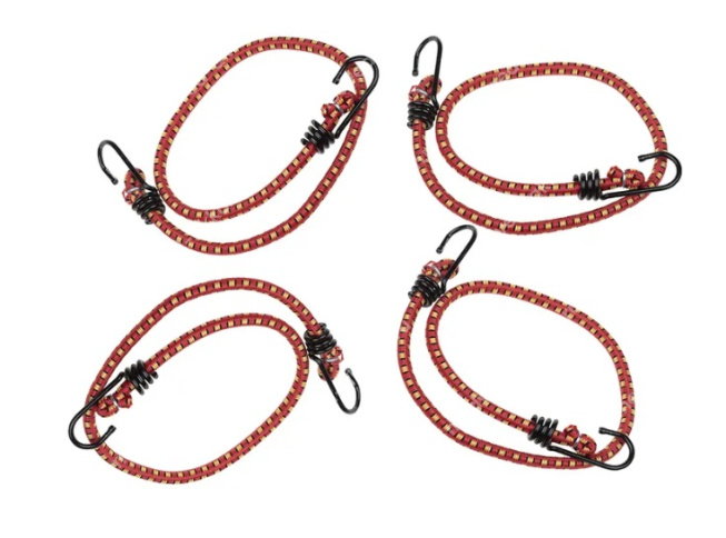 Резинка для крепления багажа 60см*8мм SKYWAY 4шт метал. Крюк S06001003