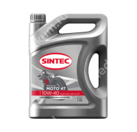 Масло моторное Sintec Moto 4T 10W-40, SL/CF, MA-2 (4л.) п/синт..