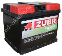 ZUBR Premium 52 Ач пр.низ. LB1