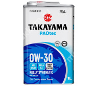 Масло моторное Takayama PAOtec 0W-30, SN/CF, C3 (1л.) синт. ж/б.