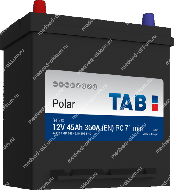TAB Polar 45 Ач пр. B19R (54522)