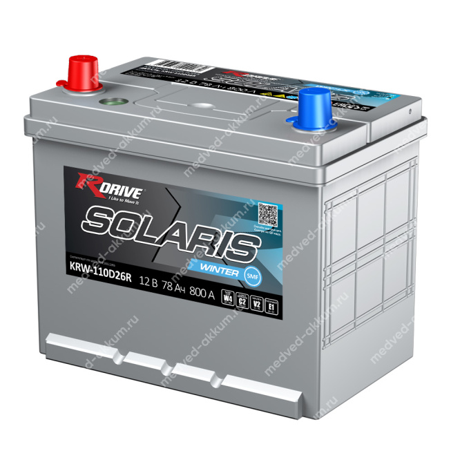 RDrive Solaris Winter 78 Ач пр. KRW-110D26R