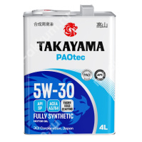 Масло моторное Takayama PAOtec 5W-30, SP, A3/B4 (4л.) синт. ж/б.