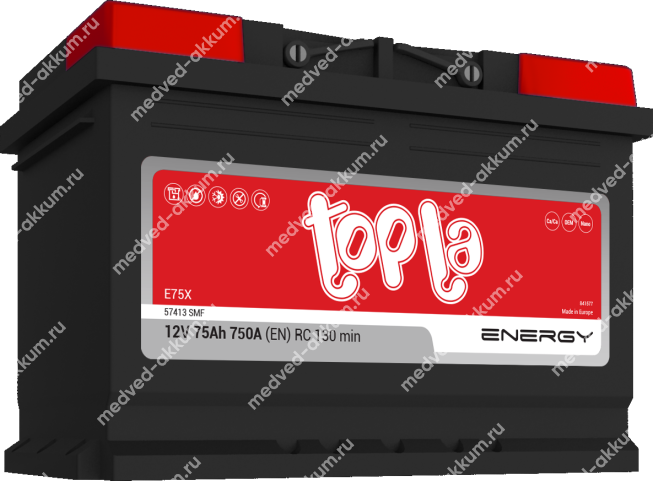 TOPLA Energy 75 Ач пр. L3