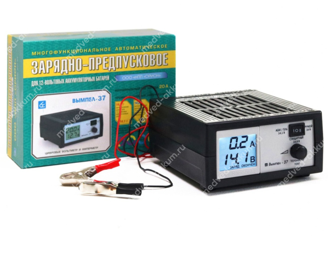 Зарядное устройство Вымпел-37 (0,8-20А) сегментный ЖК индикатор