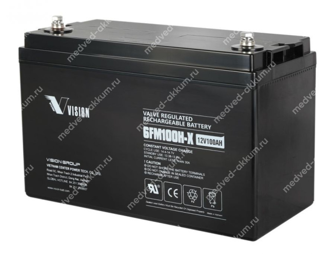 Vision 6FM100H-X 12V 100 Ач