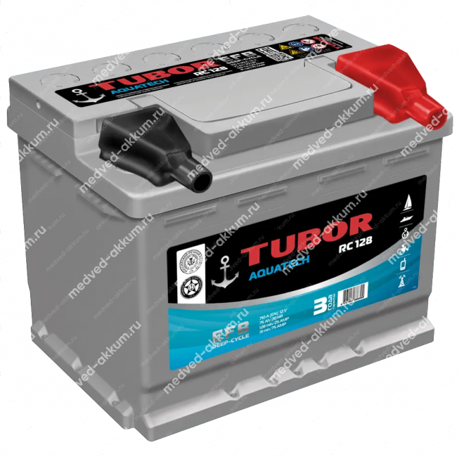 Tubor AQUATECH EFB 75 Ач обр. L3