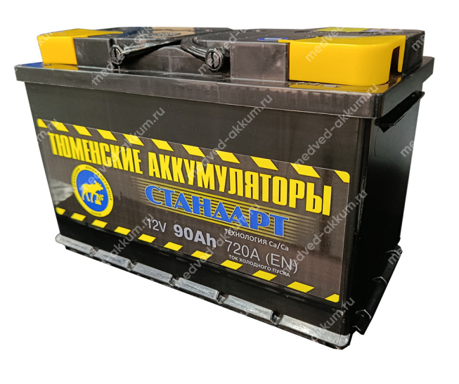 Тюмень Standard 90 Ач пр. L4