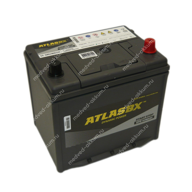 Atlas EFB 65 Ач обр. SE Q85 90D23L