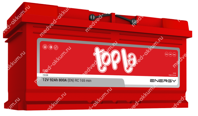 TOPLA Energy 92 Ач обр. низ. LB5