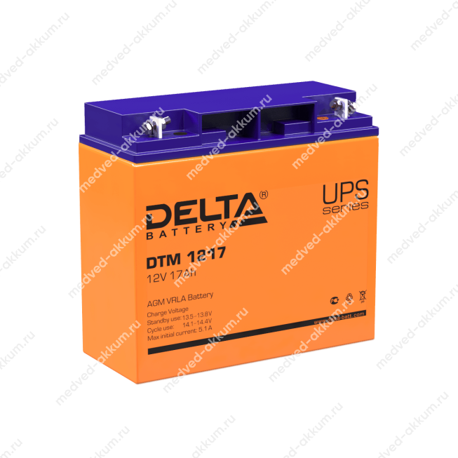 Delta DTM 1217 12V 17 Ач